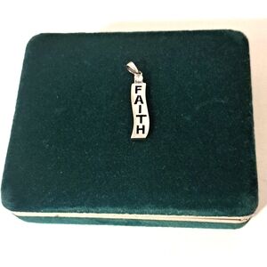 Sterling Silver 925 Sterling Silver Faith Pendant